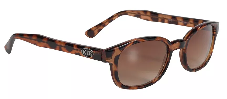 KD’s Original 1 Pair Tortoise Brown Fade Old School Biker Sunglasses 200