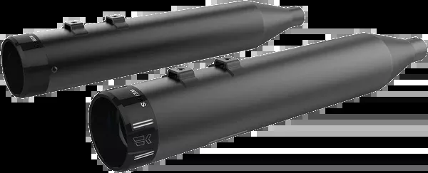 Khrome Werks 4-1/2″ HP-Plus Slip-On Mufflers – Black With Klassic Tip
