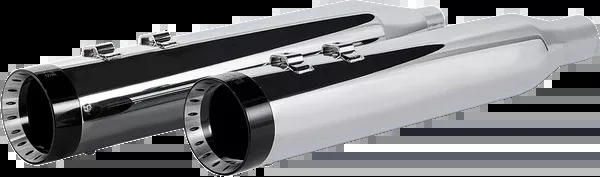 Khrome Werks 4-1/2″ HP-Plus Slip-On Mufflers – Chrome With Turbine – Touring