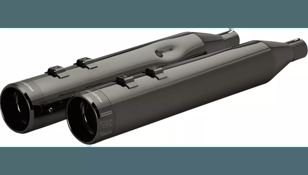 Khrome Werks 4-1/2″ HP-Plus Slip-On Mufflers with Klassic Tip for ’17-Up Harley Davidson Touring – Eclipse