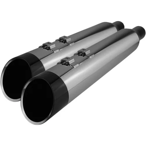 Khrome Werks 4.50" HP-Plus Slip-On Mufflersfor 2017-2024 Harley Touring - Chrome / Black Klassic Tip