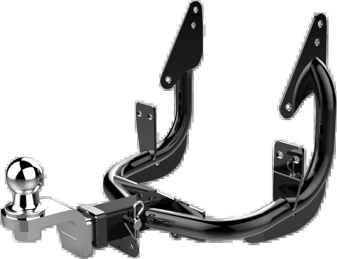 Khrome Werks Black Low Mount Trailer Hitch Receiver for 1986-2008 Harley Touring