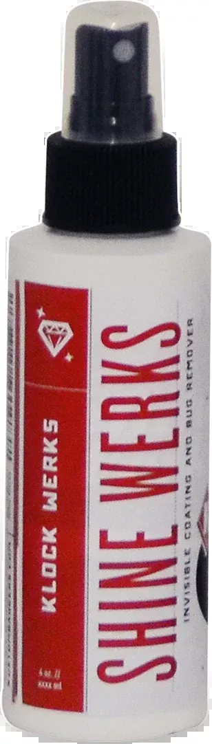 Klock Werks 4oz Travel Size Motorcycle Windshield Paint SprayOn Cleaner Polisher