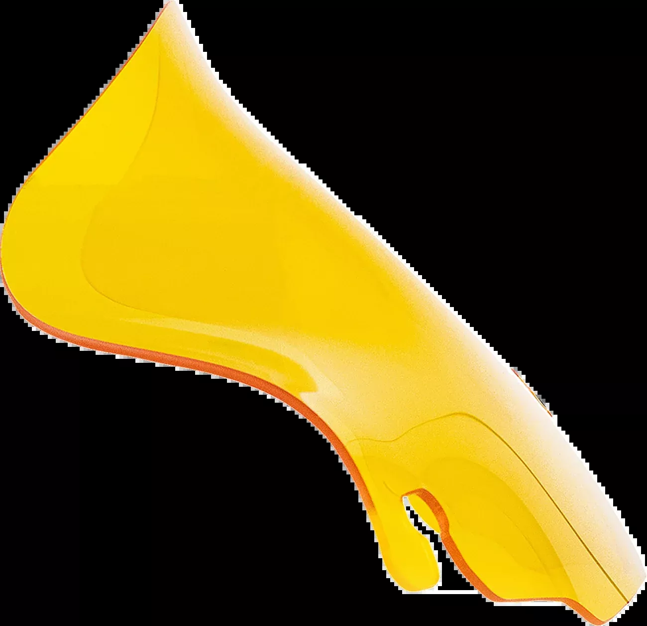 Klock Werks 6.5" Yellow Flare Windshield fits 1996-2013 Harley Touring Batwing