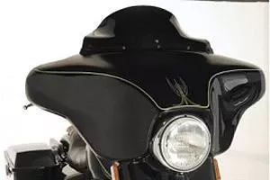 Klock Werks 8.5" Flare Windshield for Harley Davidson FLHT, FLHTC & FLHX '96-13 - Black