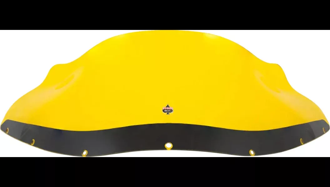 Klock Werks 9" Yellow Kolor Flare Windshield 4 Harley FXRP