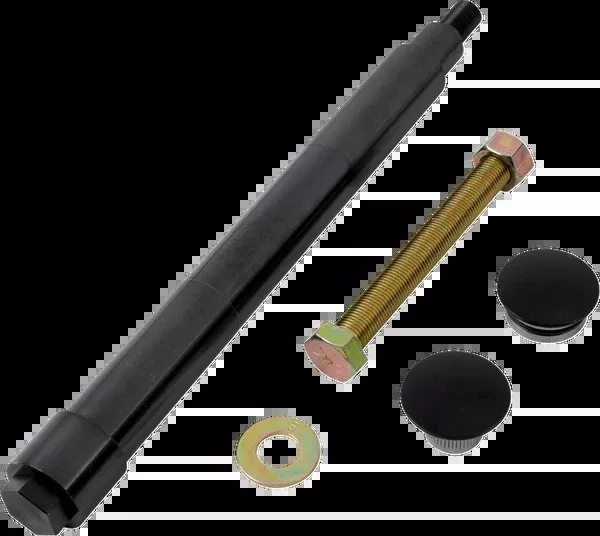 Klock Werks Axle Kit – Flush Mount – Front – Black W/Black End Caps