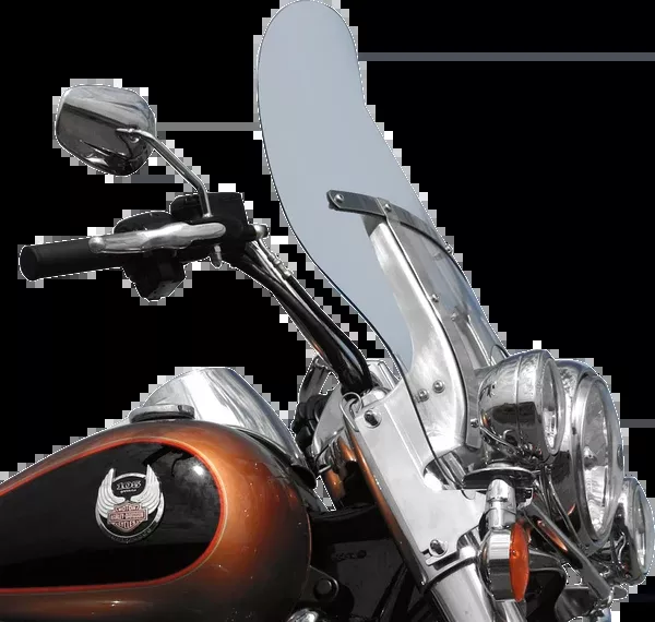 Klock Werks Billboard Flare Windshield - 19-3/8" - Clear - '94-'25 FLH/FLD