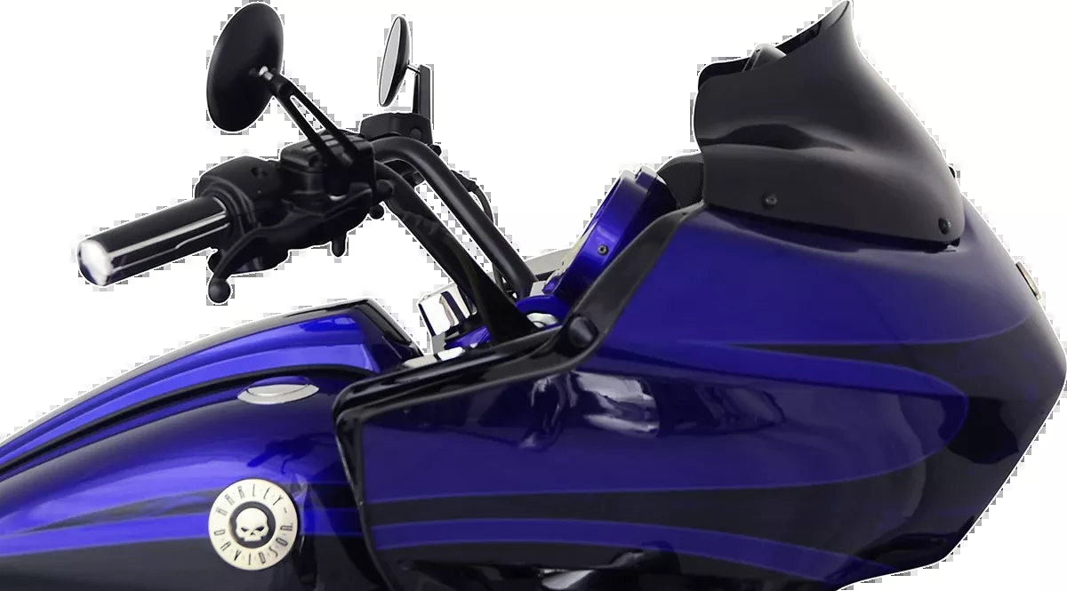 Klock Werks Black 8" Flare Windshield for 1998-2013 Harley Road Glide