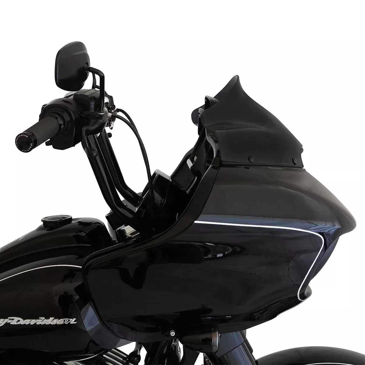 Klock Werks Black 9" Flare Fairing Windshield for 2015-25 Harley Touring Models
