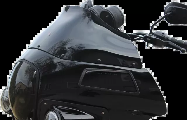 Klock Werks Black 9" Flare Fairing Windshield fits 1985-1992 Harley FXRP