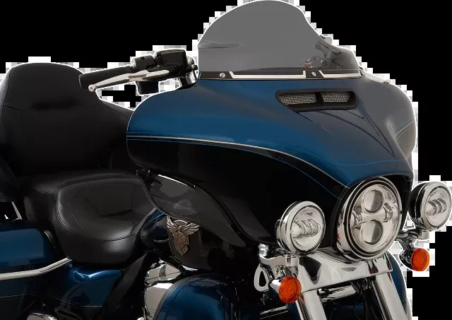 Klock Werks Black Chrome FLW Fairing Windshield Trim 2014-2025 Harley Touring