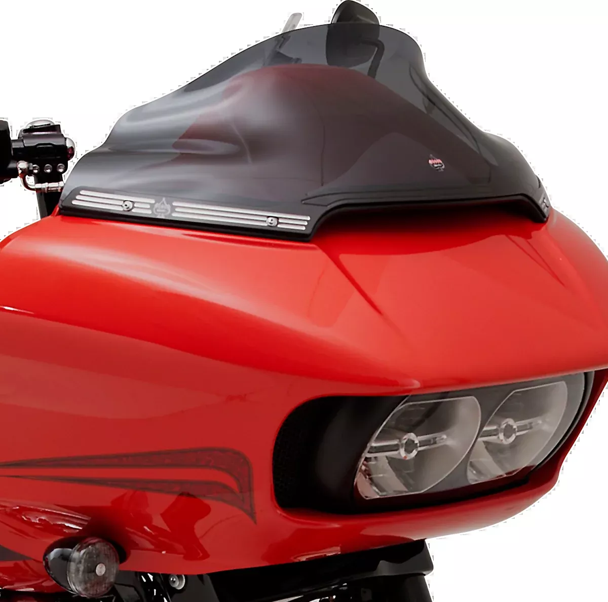 Klock Werks Black Flare Windshield Fairing Trim for 2015-2025 Harley Road Glide