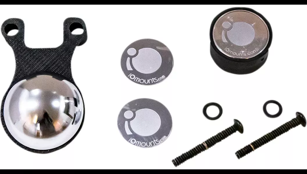 Klock Werks Black Handlebar Perch iOmount Kit 4 Harley 96-23 FL/Dyna/Softail