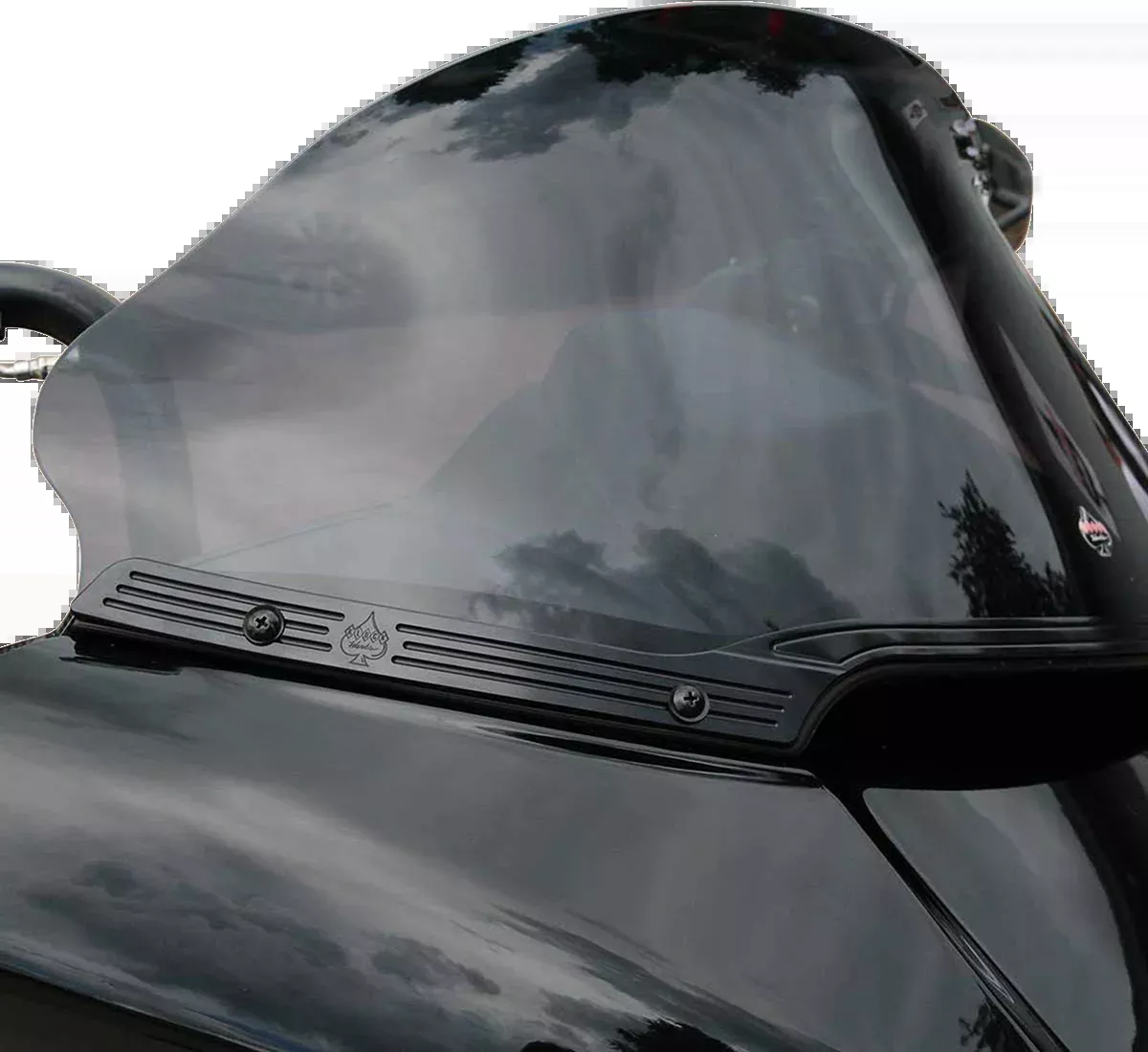 Klock Werks Black Windshield Fairing Trim for 2015-2025 Harley Road Glide Models