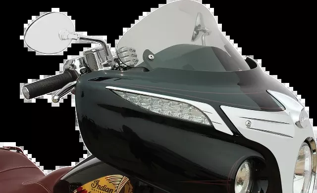Klock Werks Clear Flare 10" Front Fairing Windshield 2014-2026 Indian Chieftain