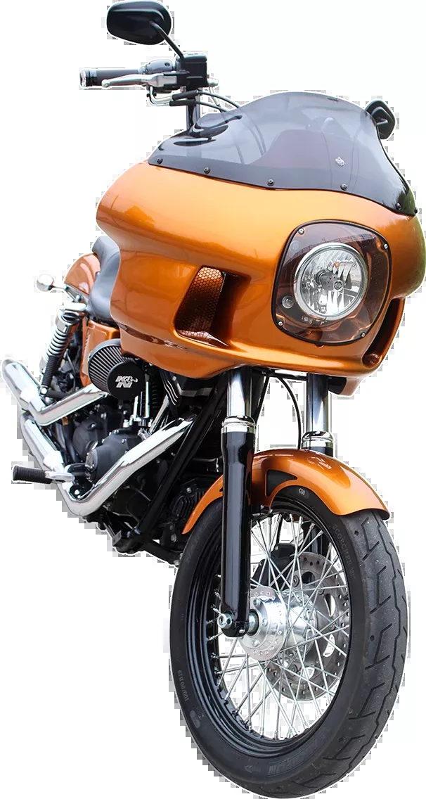 Klock Werks Dark Smoke 9" Flare Fairing Windshield fits 1984-1992 Harley FXRP