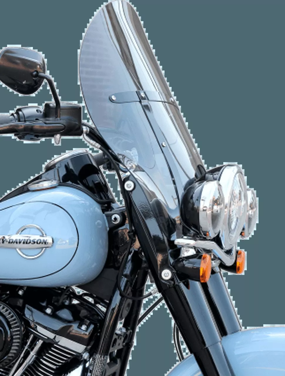 Klock Werks Flair Billboard Windshields for '18-Up Harley-Davidson Heritage and Deluxe Models (Choose Height & Tint)