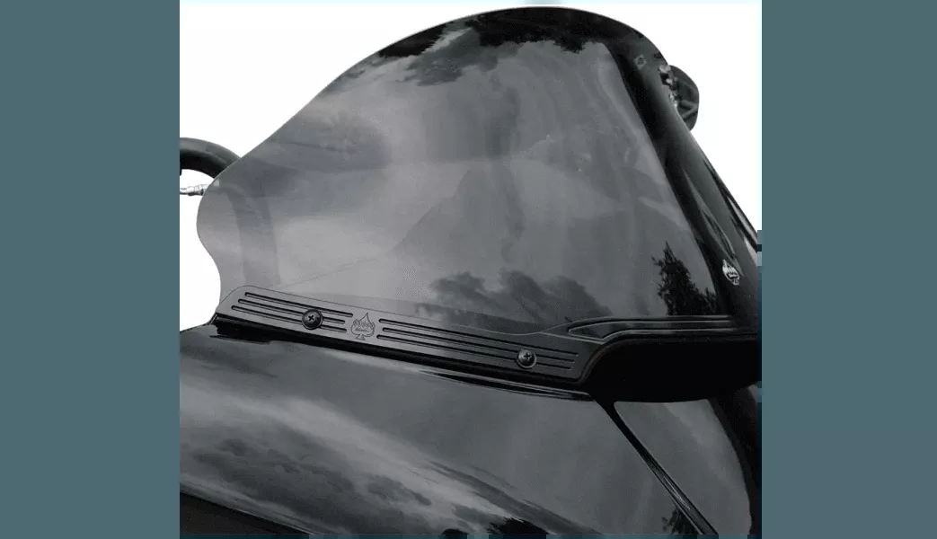 Klock Werks Flair Series Windshield Trim for '15-21 Harley Davidson Road Glide Models FLTR (Choose Finish)