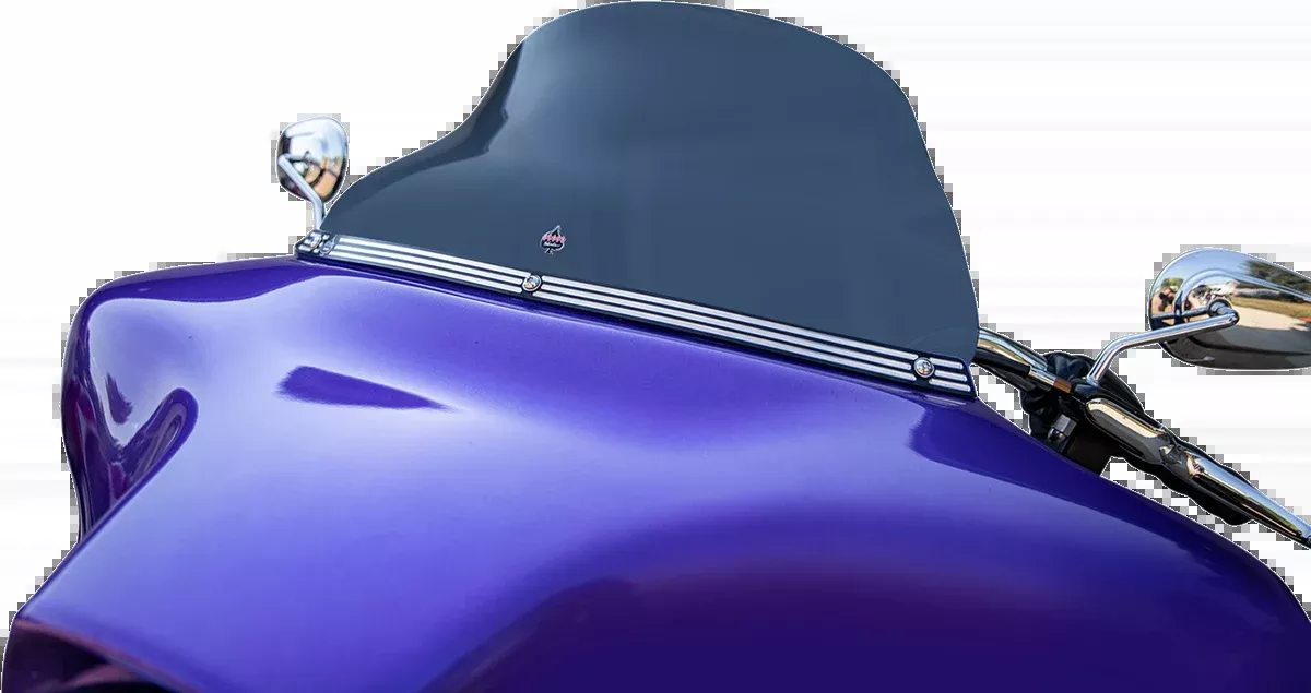 Klock Werks Flare 10.5 Dark Smoke Motorcycle Windshield 1996-2013 Harley Touring