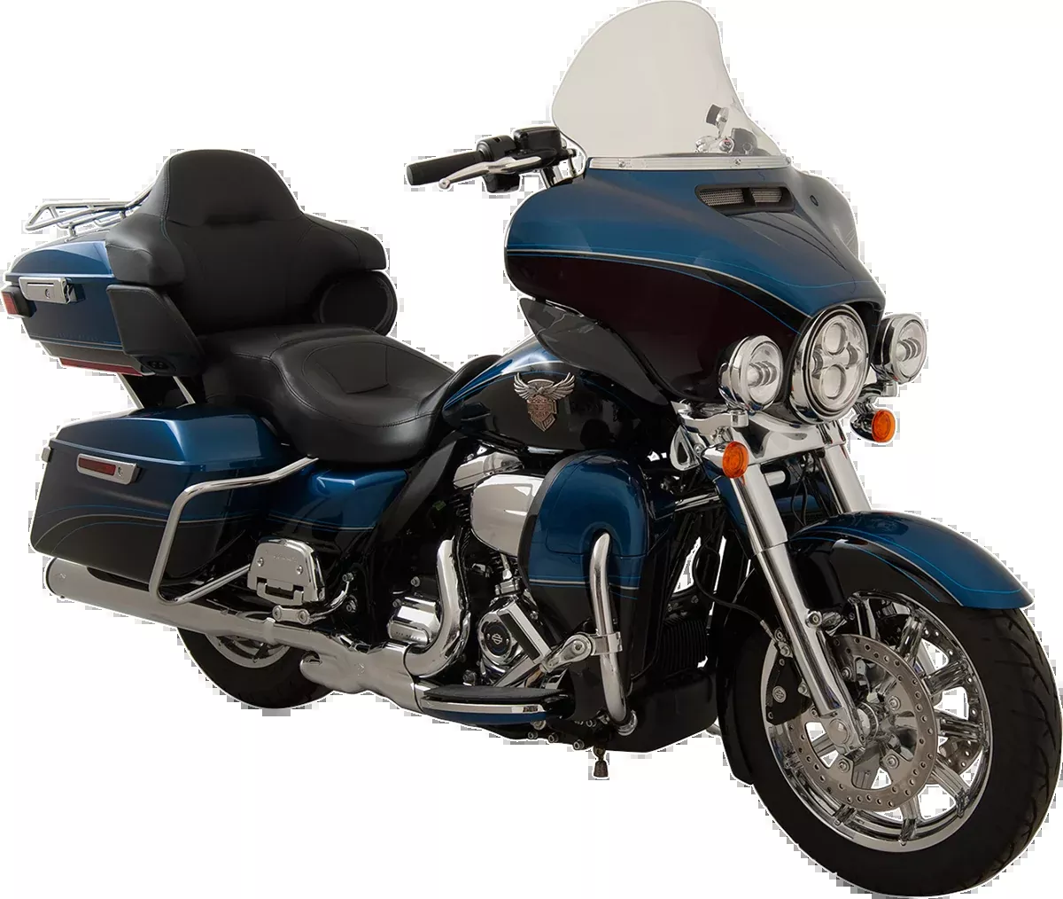 Klock Werks Flare 11.5" Clear Windshield for 2014-2025 Harley Touring FLHX FLHTK
