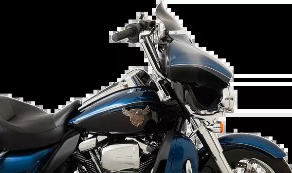 Klock Werks Flare Windshield – 6-1/2″ – Black – ’14-’25 FLH