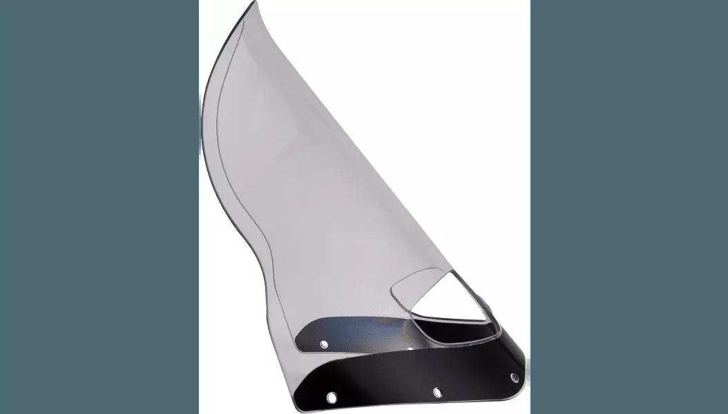 Klock Werks Flare Windshield for Memphis Shades Road Warrior Fairings - 15" Clear