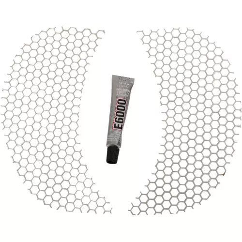 Klock Werks Honeycomb Cut Fairing Vent Screen for 2015-2023 Harley Road Glide - Chrome