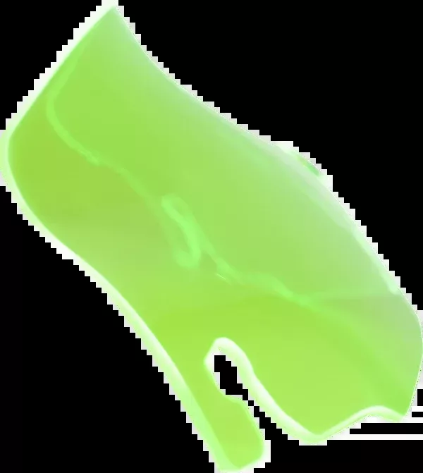 Klock Werks Ice Flare Windshield - 3-1/2" - Green Ice - '96-'13 FLHT/FLHX
