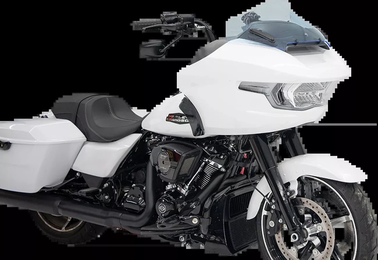 Klock Werks Kolor Flare 10" Blue Ice Windshield for 2023-2026 Harley Road Glide