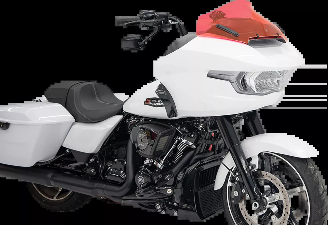 Klock Werks Kolor Flare 10" Pink Ice Windshield for 2023-2026 Harley Road Glide
