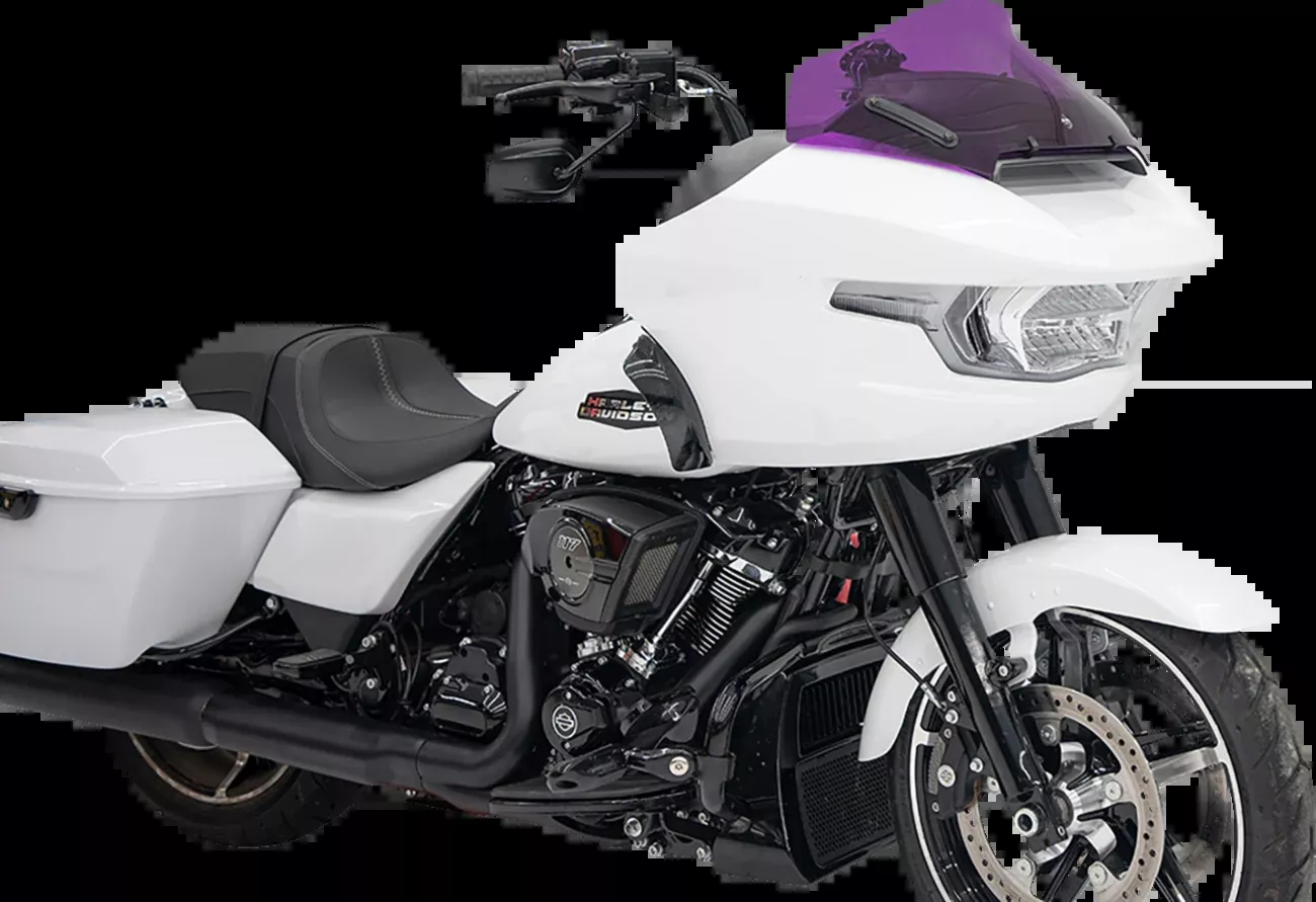 Klock Werks Kolor Flare 10" Purple Windshield for 2023-2026 Harley Road Glide