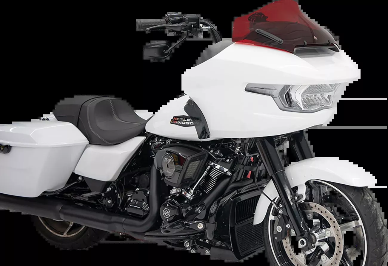 Klock Werks Kolor Flare 10" Red Windshield for 2023-2026 Harley Road Glide FLTR
