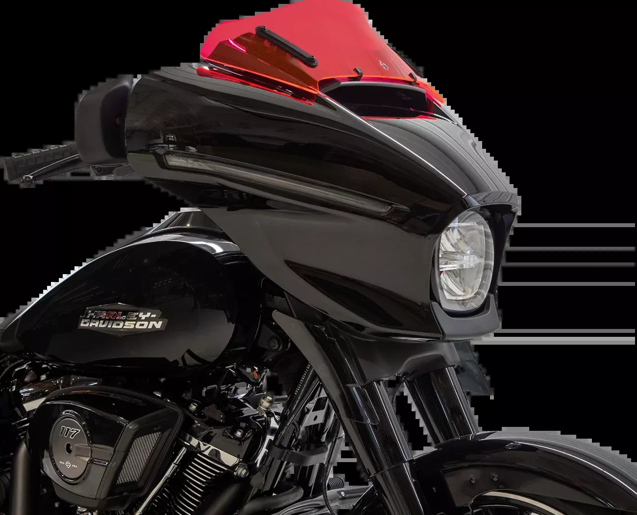 Klock Werks Kolor Flare 6.5" Pink Ice Windshield 2023-2026 Harley Street Glide