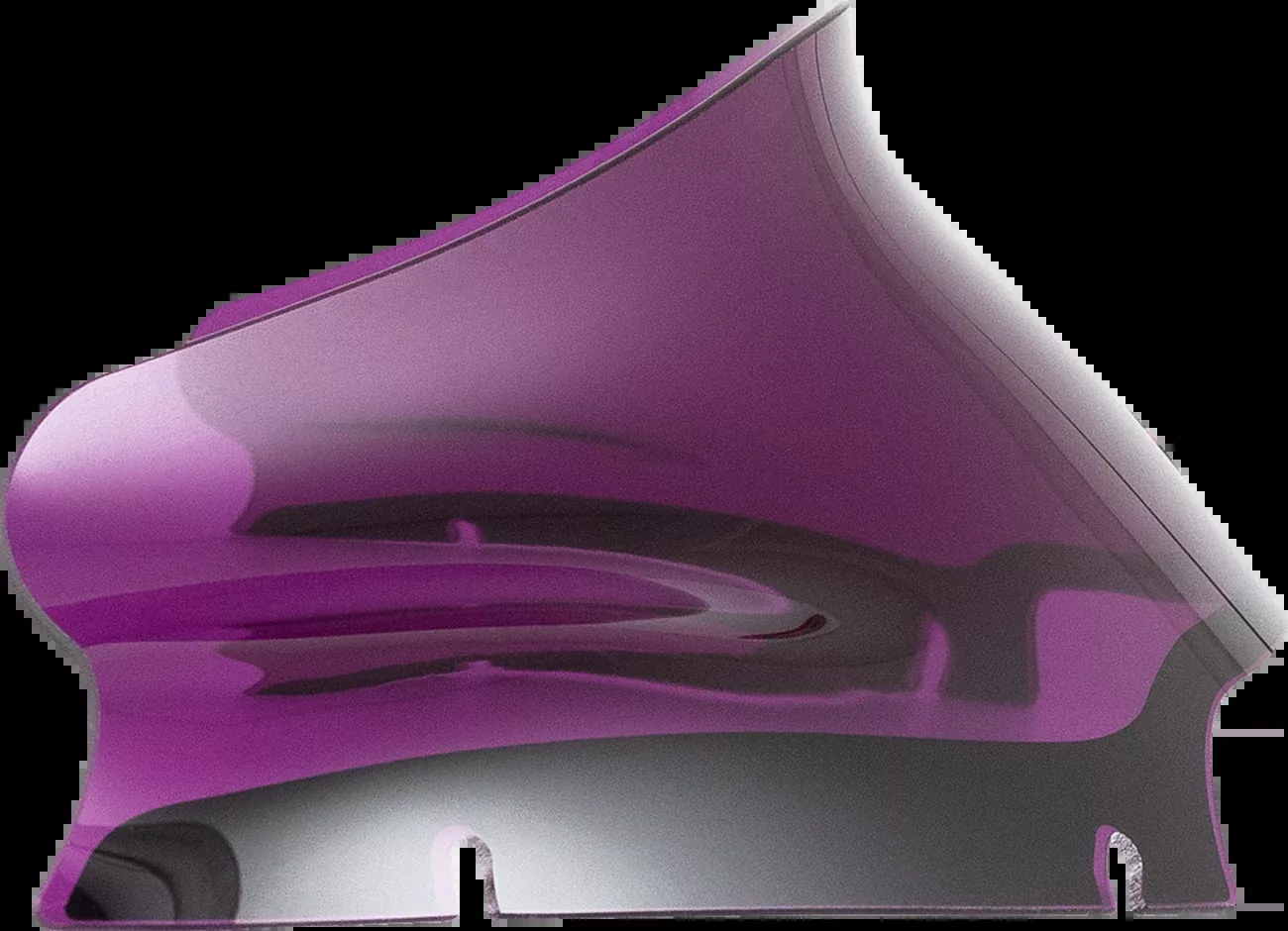 Klock Werks Kolor Flare 6" Purple Windshield for 2015-25 Harley Road Glide FLTR