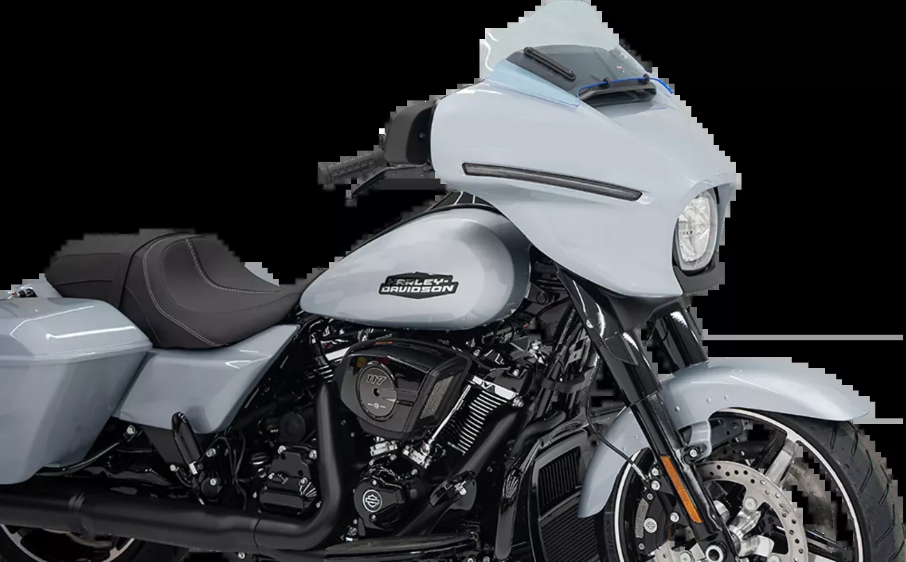 Klock Werks Kolor Flare 8" Blue Ice Windshield for 2023-2026 Harley Street Glide