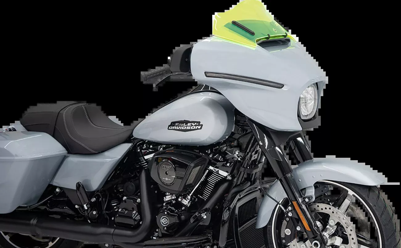 Klock Werks Kolor Flare 8" Green Ice Windshield for 2023-26 Harley Street Glide