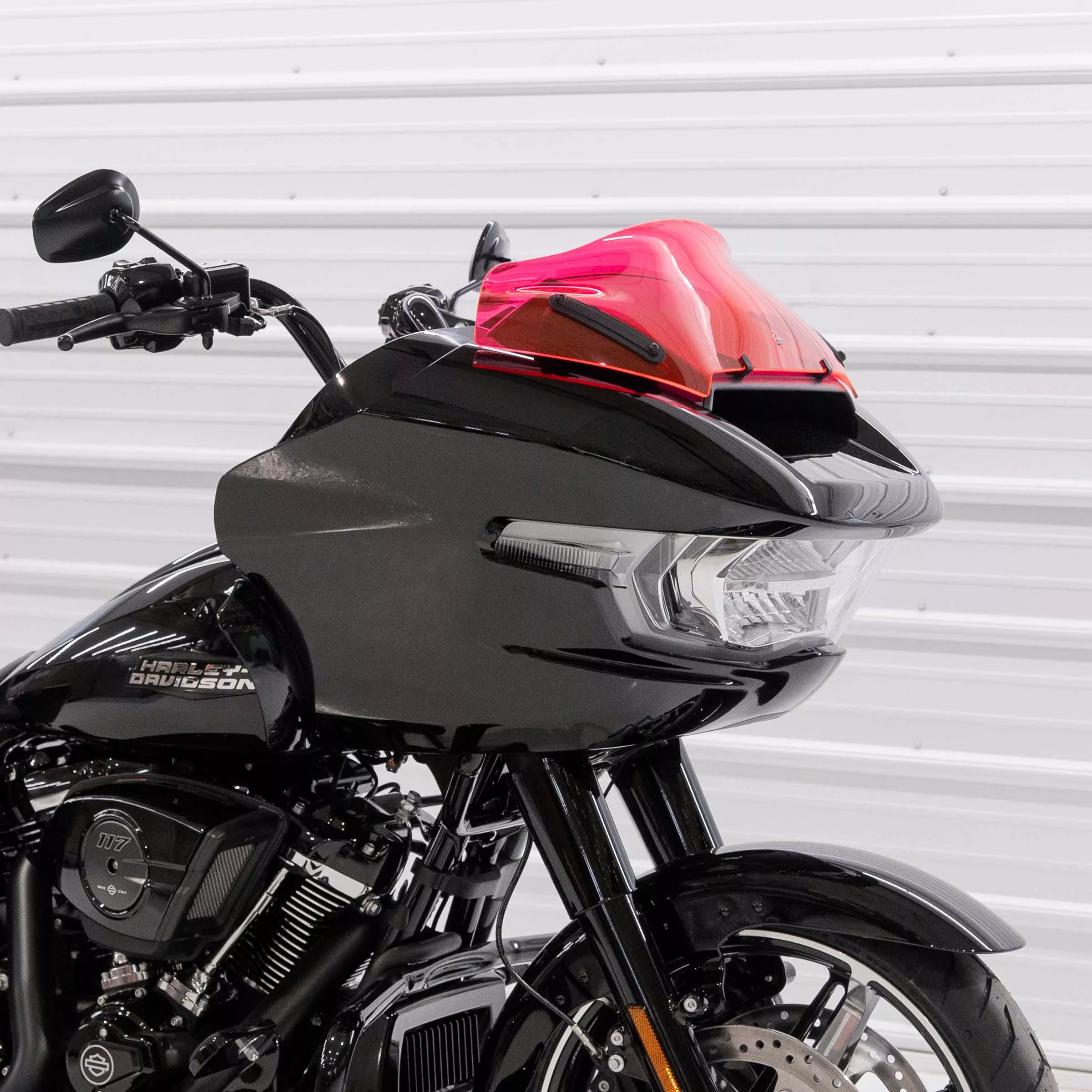Klock Werks Kolor Flare 8" Pink Ice Windshield for 2023-2026 Harley Road Glide