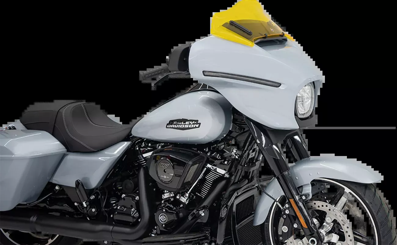 Klock Werks Kolor Flare 8" Yellow Windshield fits 2023-2026 Harley Street Glide