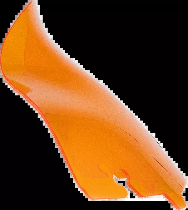 Klock Werks Kolor Flare Windshield – 6-1/2″ – Orange – ’14-’25 FLH/FLHT/FLHX