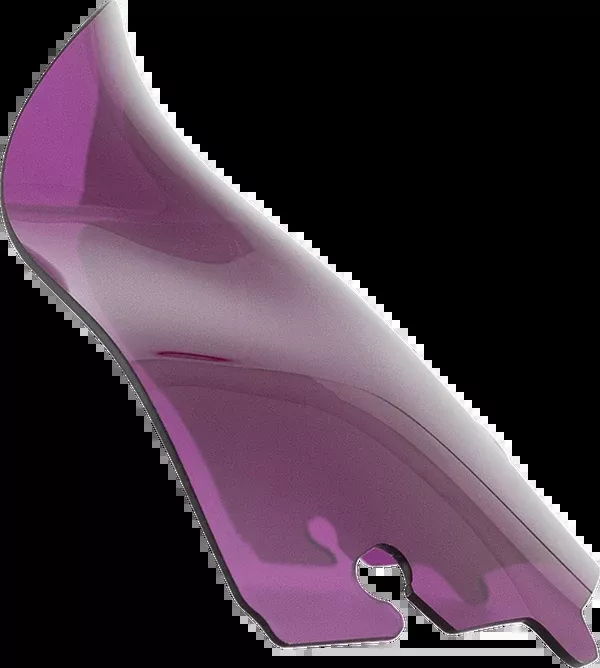 Klock Werks Kolor Flare Windshield - 6-1/2" - Purple - '14-'25 FLH/FLHT/FLHX