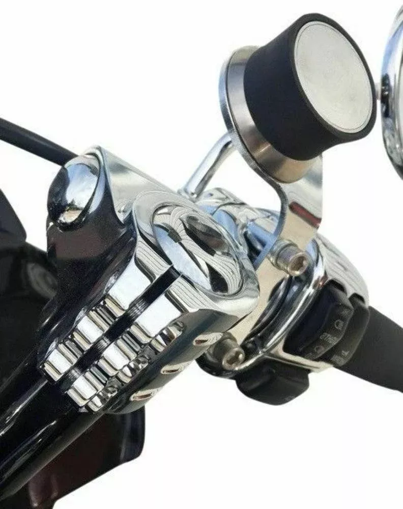 Klock Werks KW05-01-0380-RC Chrome Device Mount Switch Housing Harley 96-Up