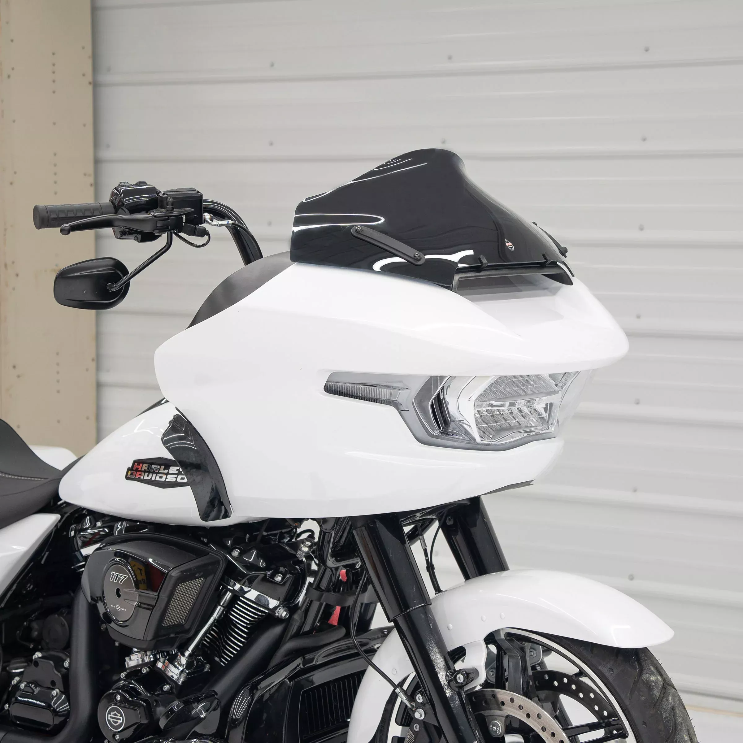 Klock Werks Sport Flare 10" Black Windshield for 2023-26 Harley Road Glide FLTR
