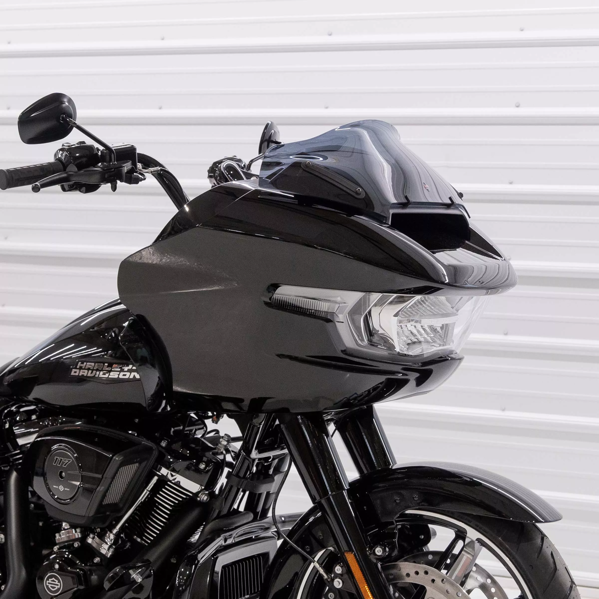 Klock Werks Sport Flare 8″ Dark Smoke Windshield for 2023-2026 Harley Road Glide