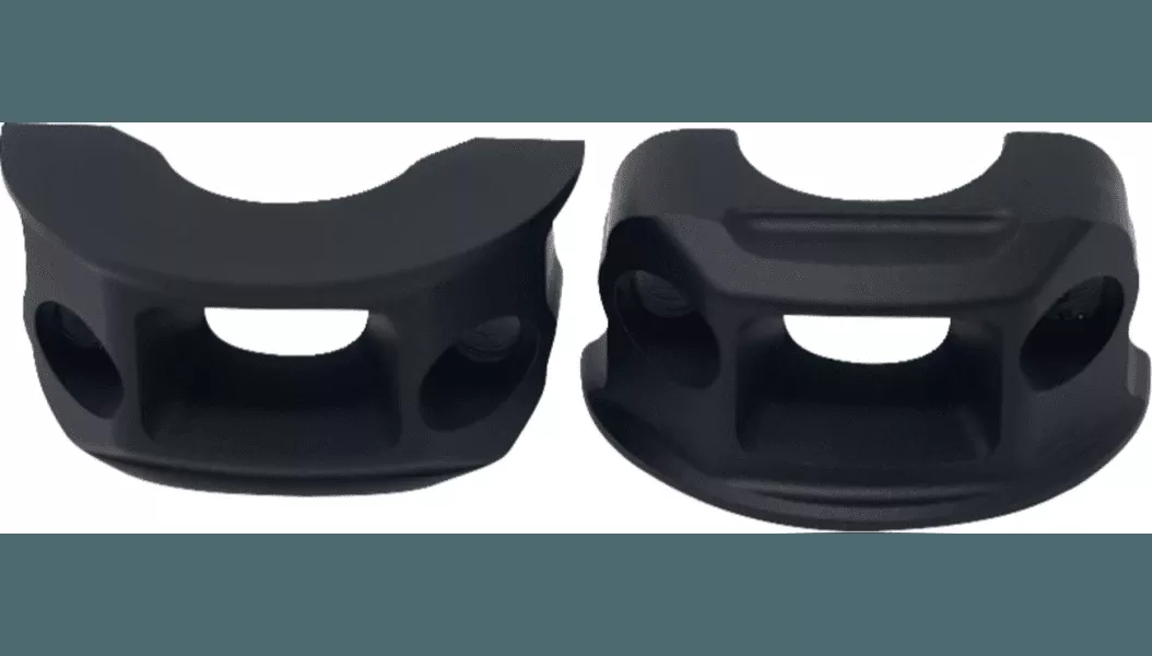 Kodlin Brake and Clutch Lever Perch Clamps for '18-Up Harley Davidson Softail Models (Choose Finish)