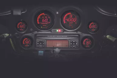 Koso Digital Gauge Cluster Blk Bezel ’04-13 Flht And Fltr Mo – BA050903