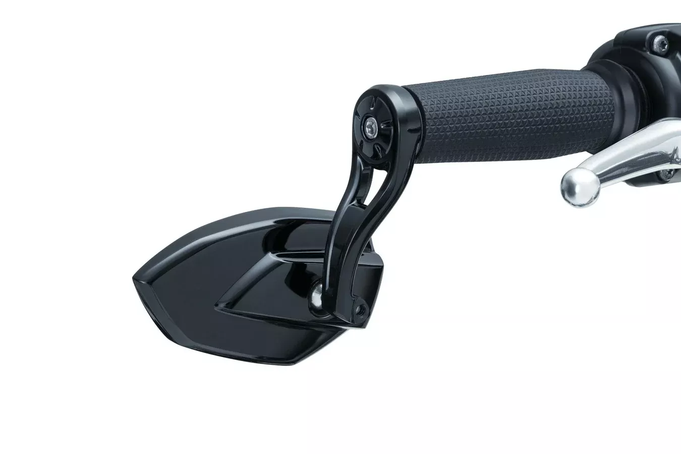 Kuryakyn 1959 Black Phantom Bar End Mirrors 1″ or 7/8″ Handlebars Universal Fit
