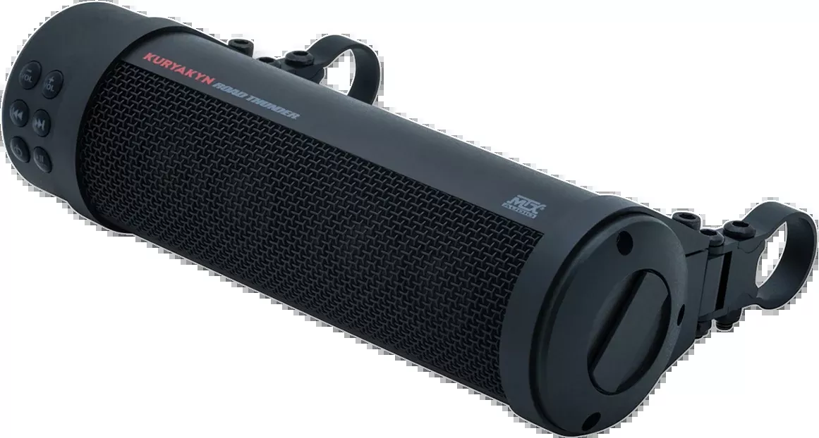Kuryakyn 2720 Road Thunder Plus 300W Black Motorcycle Handlebar Mount Speaker