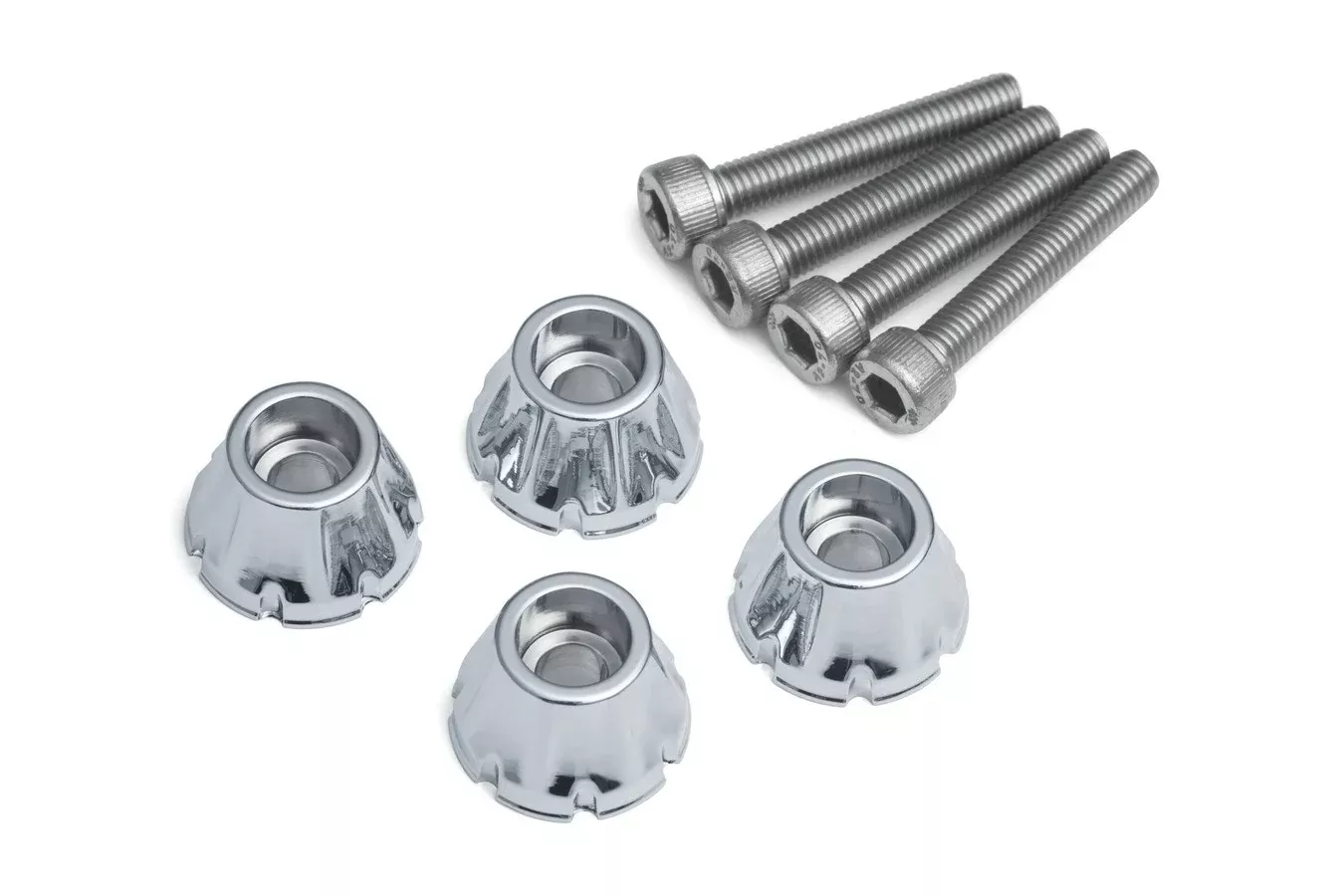 Kuryakyn 5721 Chrome Decorative Windshield Screws 15-23 Harley Road Glide FLTRX