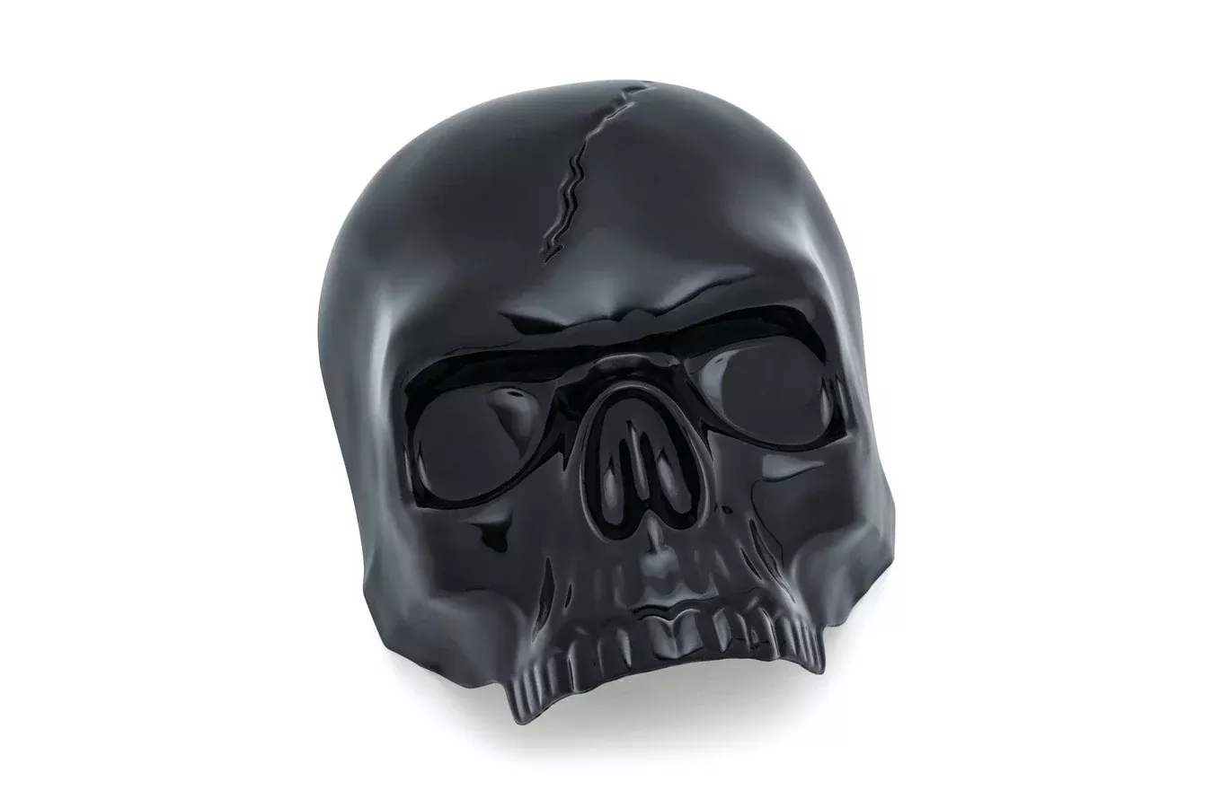 Kuryakyn 5731 Black 3D Skull Horn Cover for Harley Waterfall Horn 17-18